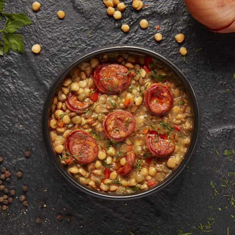 Lentejas con Longaniza