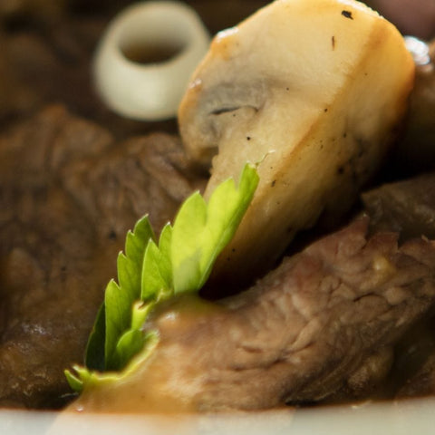 ecook cl Res y Cerdo Strogonoff De Vacuno