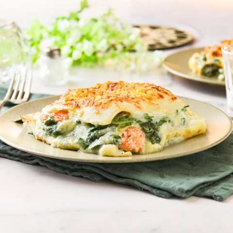 Lasagna Salmón Espinaca